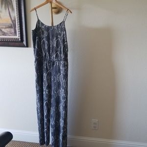 Haute Hippie Silk Snake Jumpsuit  Medium
